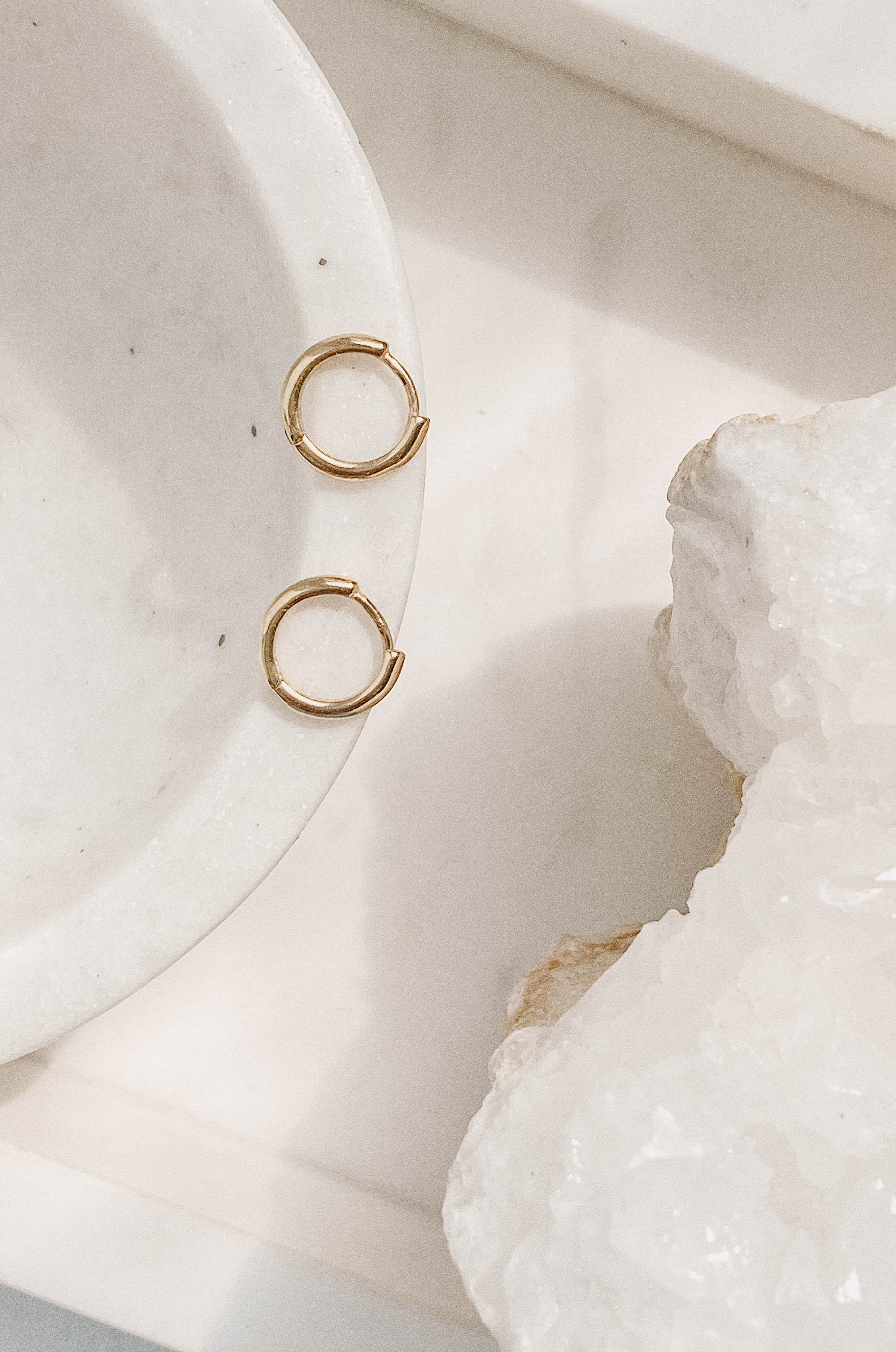 waterproof hypoallergenic mini huggie hoop earrings