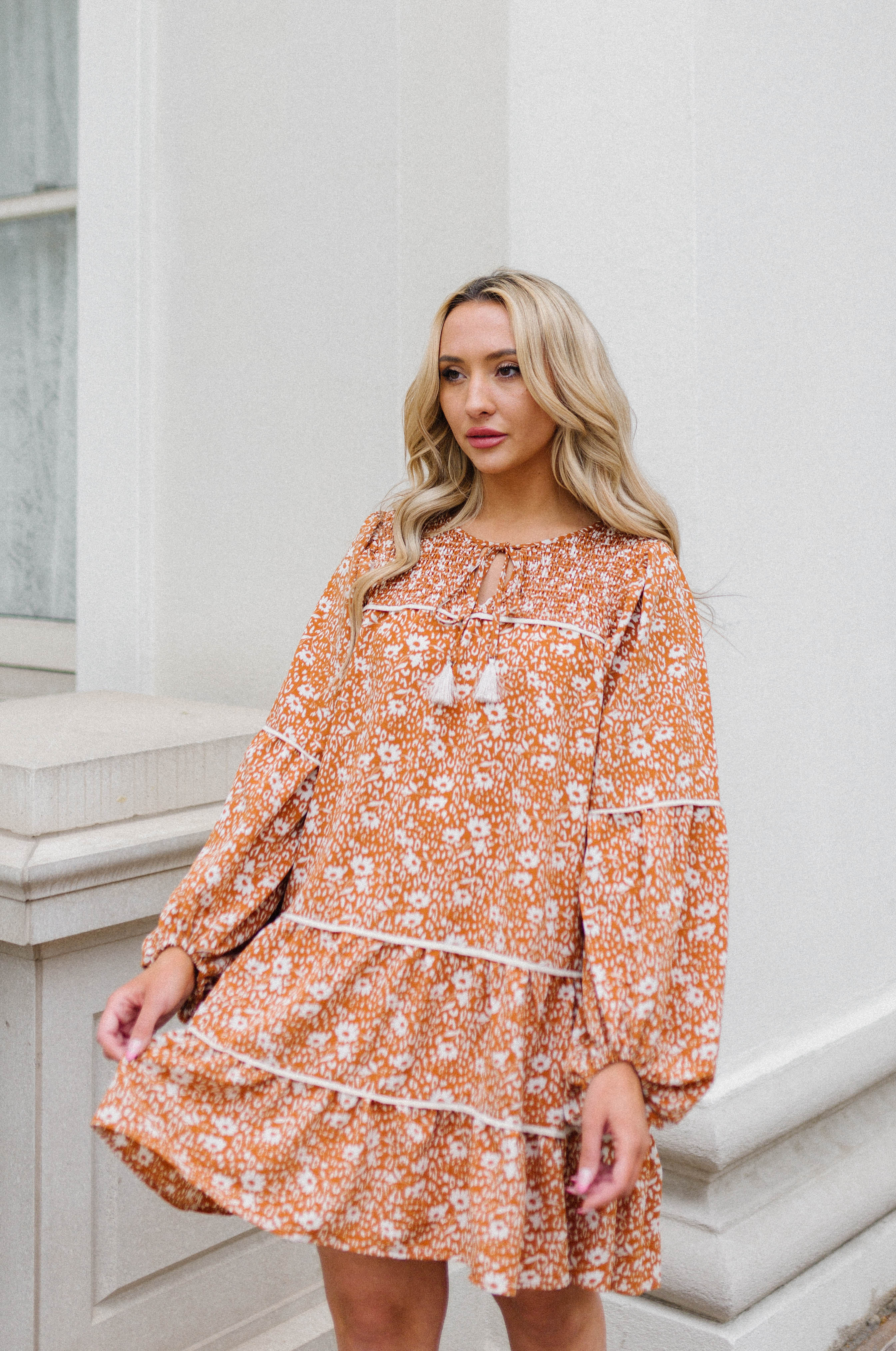 boho floral dress