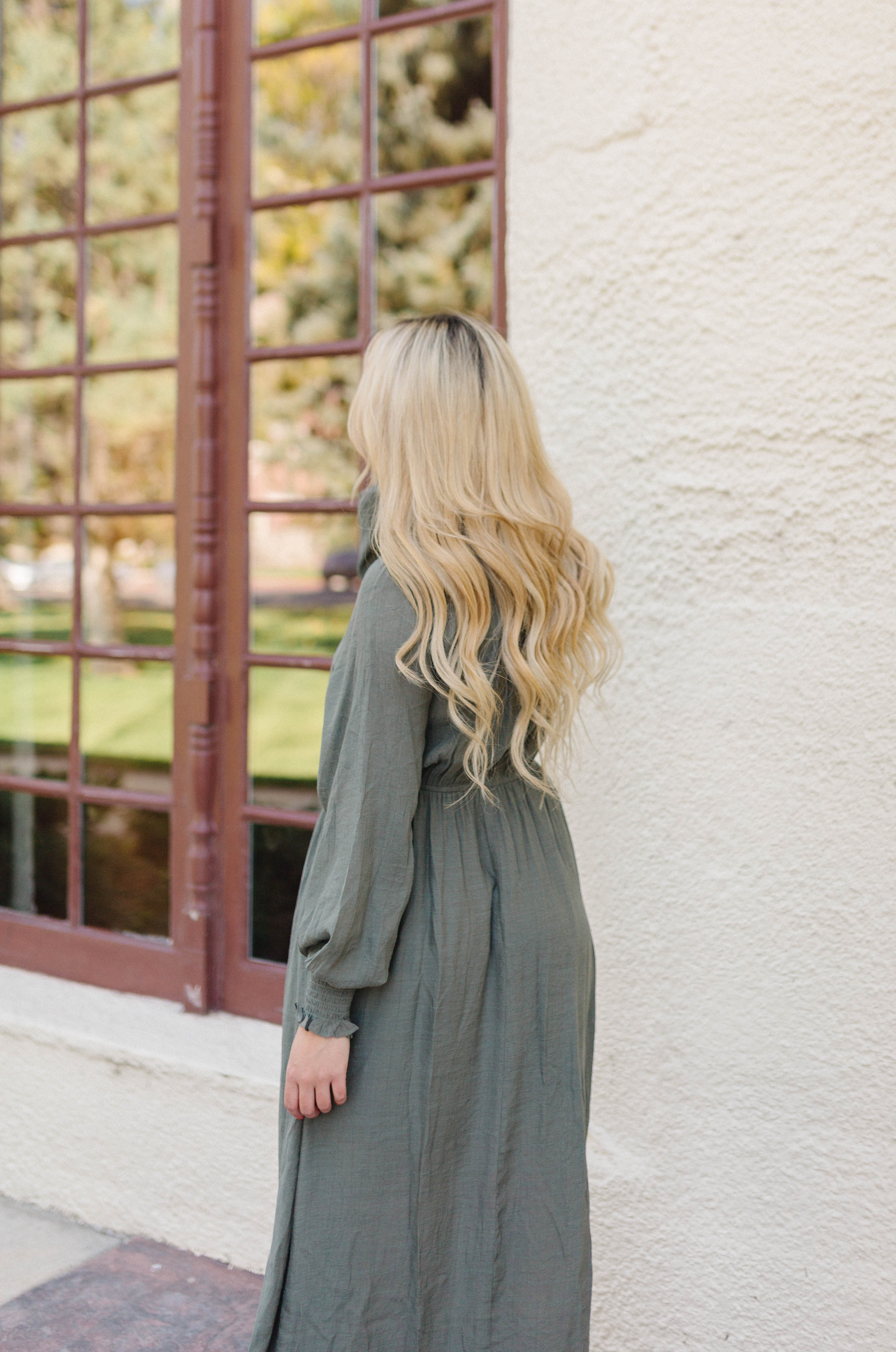 Natural Hues Maxi Dress - Olive
