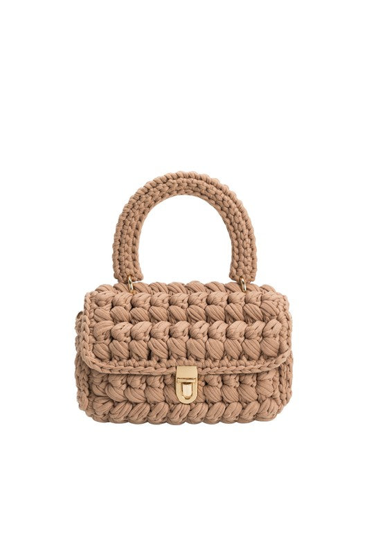 Avery Tan Knit Bag - Melie Bianco
