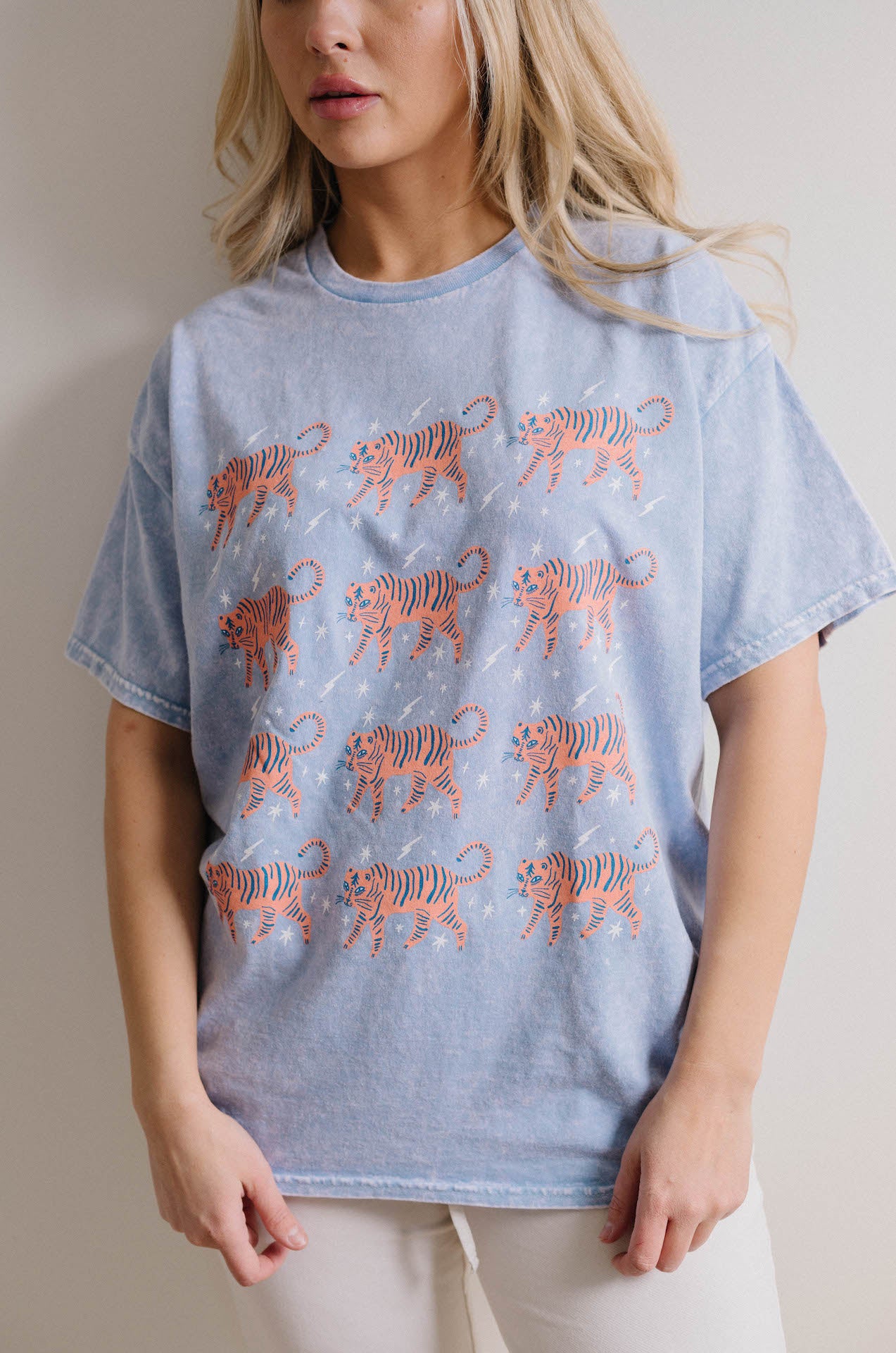 sweet claire tiger graphic tee