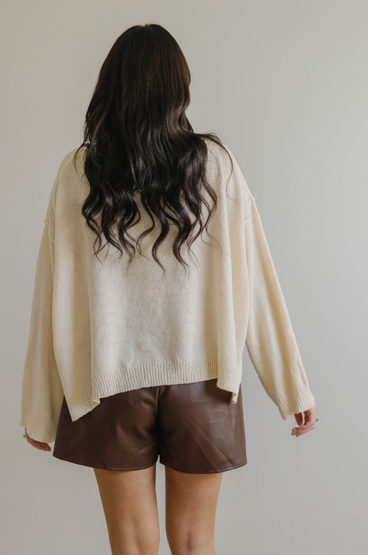 oversized knit top