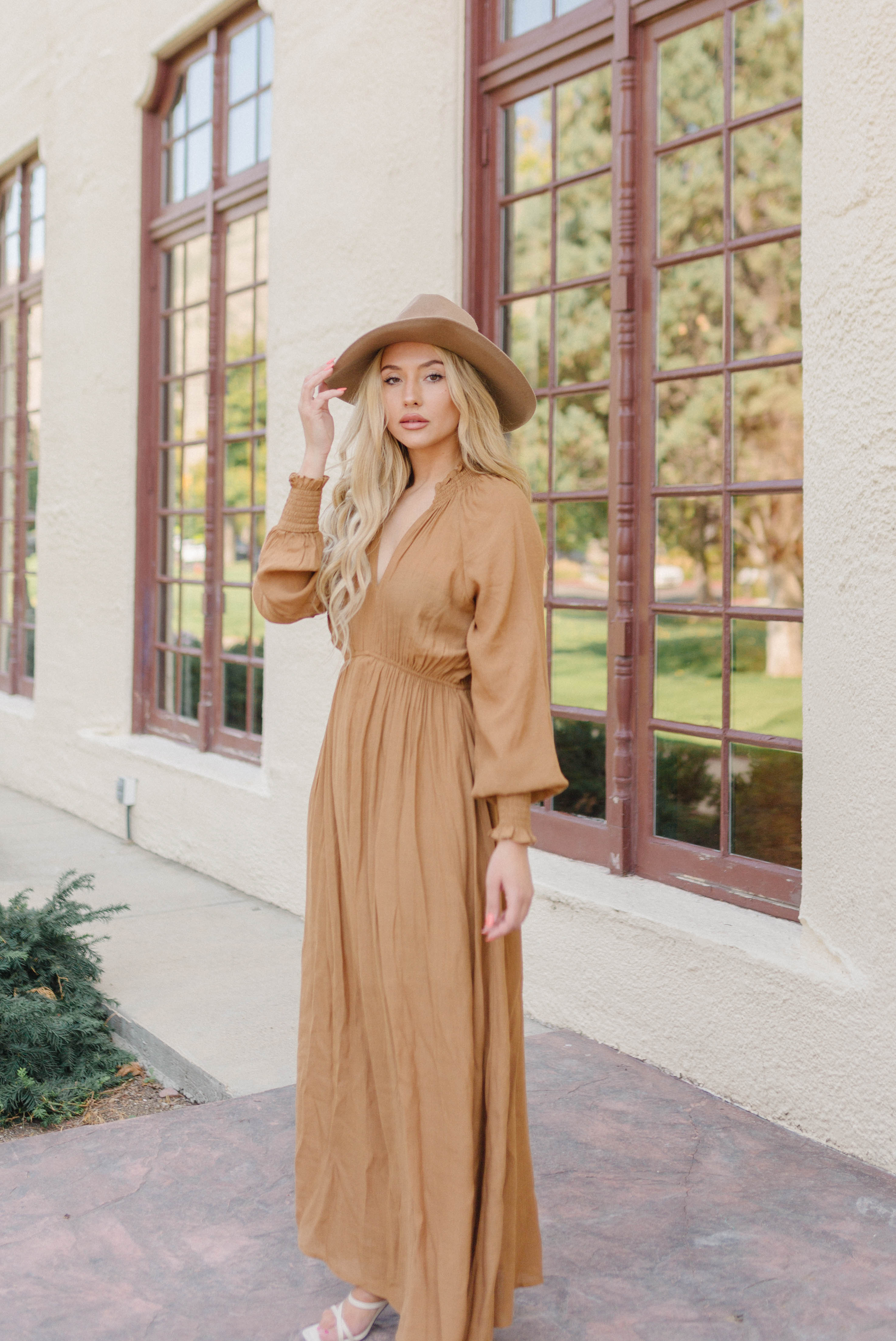 Natural Hues Maxi Dress - Brown