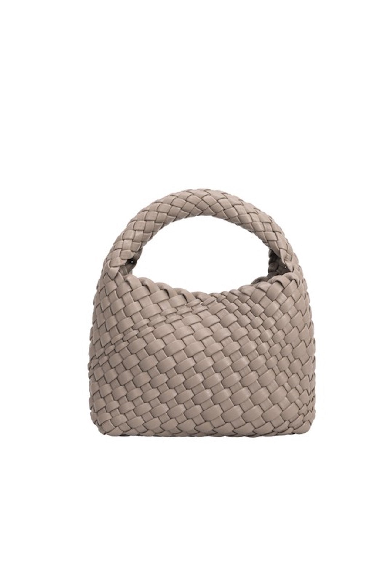 taupe handbag top handle