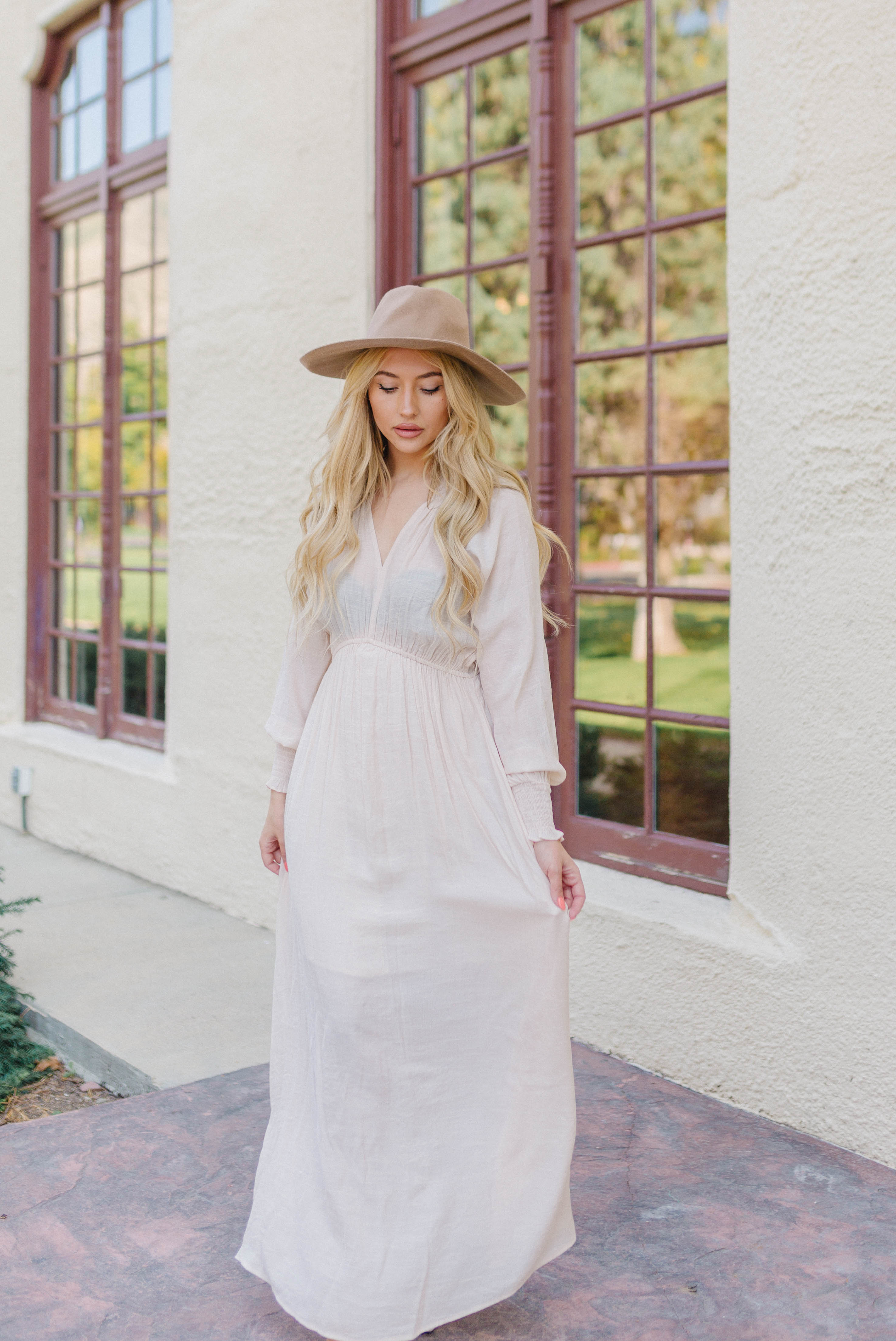 Natural Hues Maxi Dress - Natural Cream