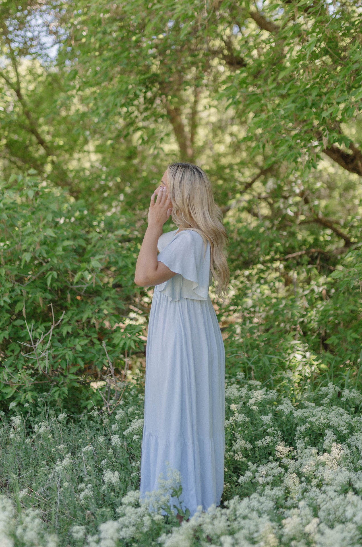 flutter sleeve dress
