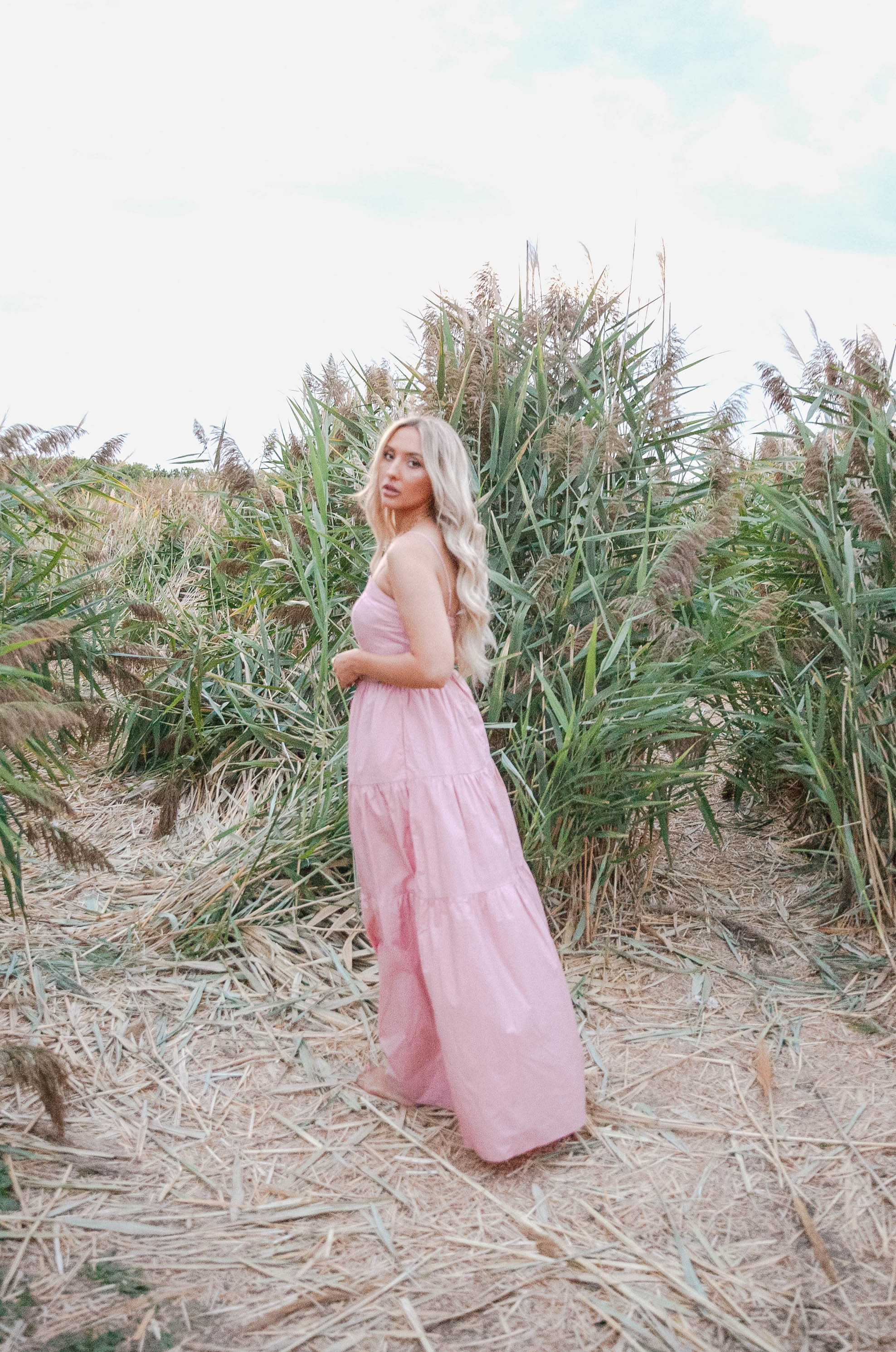 strap maxi dress