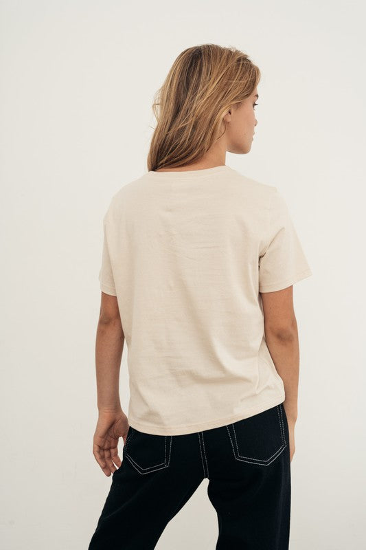 popular soft organic cotton womens tee