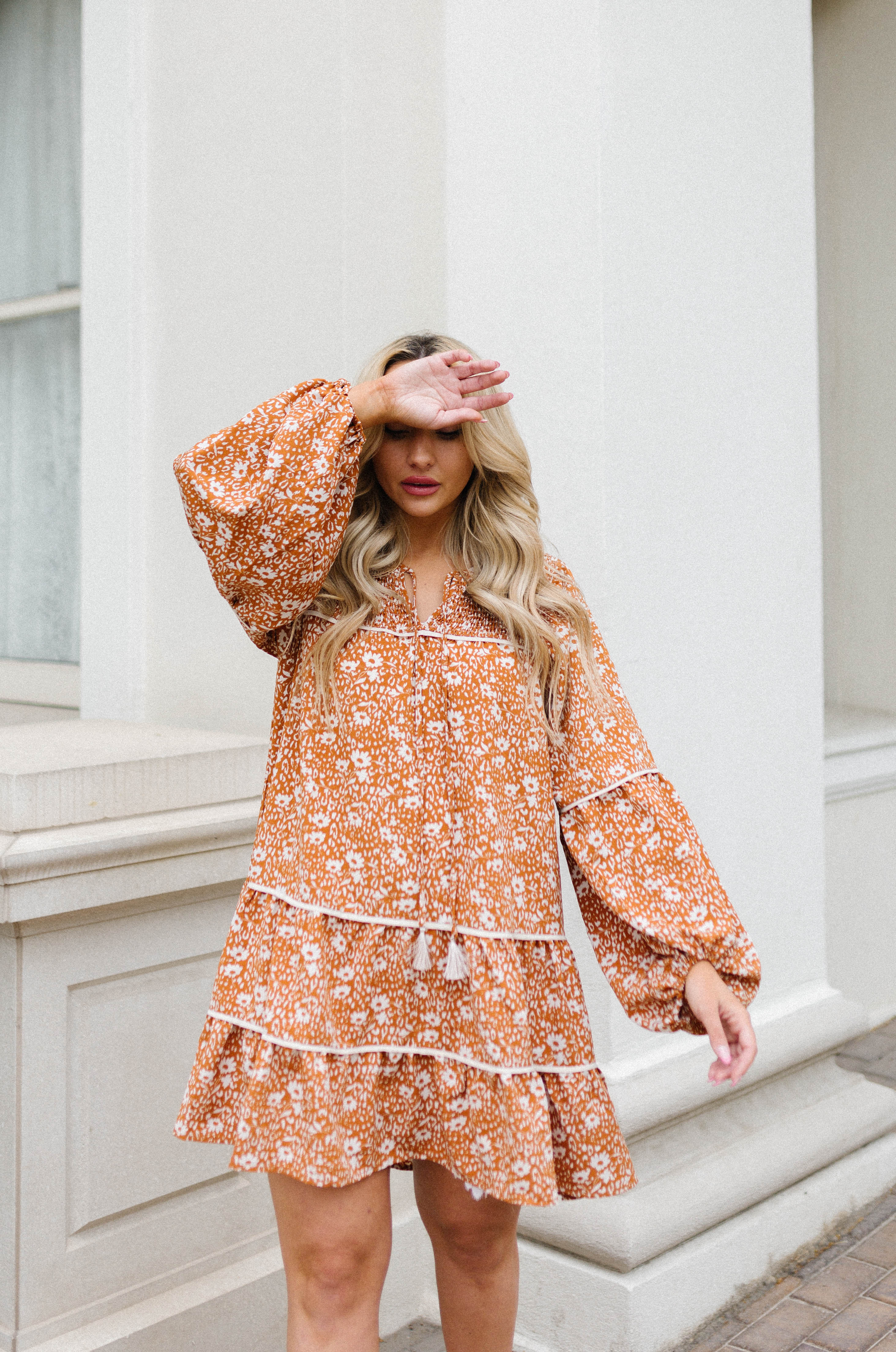 bohemian floral dress