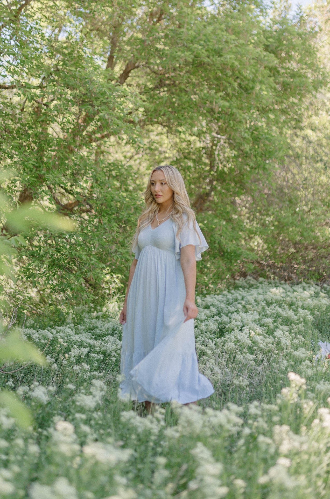 blue womens dress