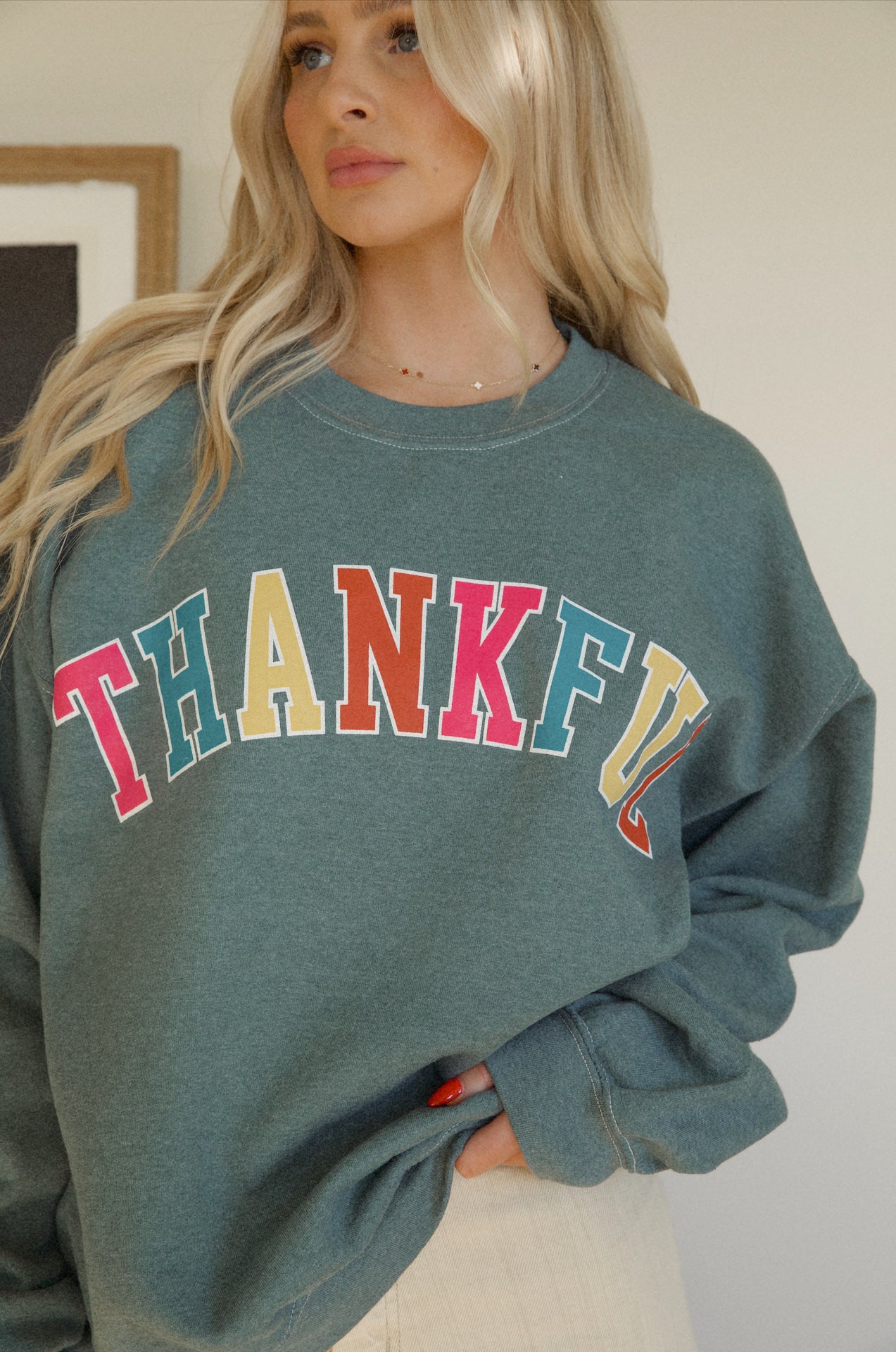 Thankful Graphic Sweatshirt