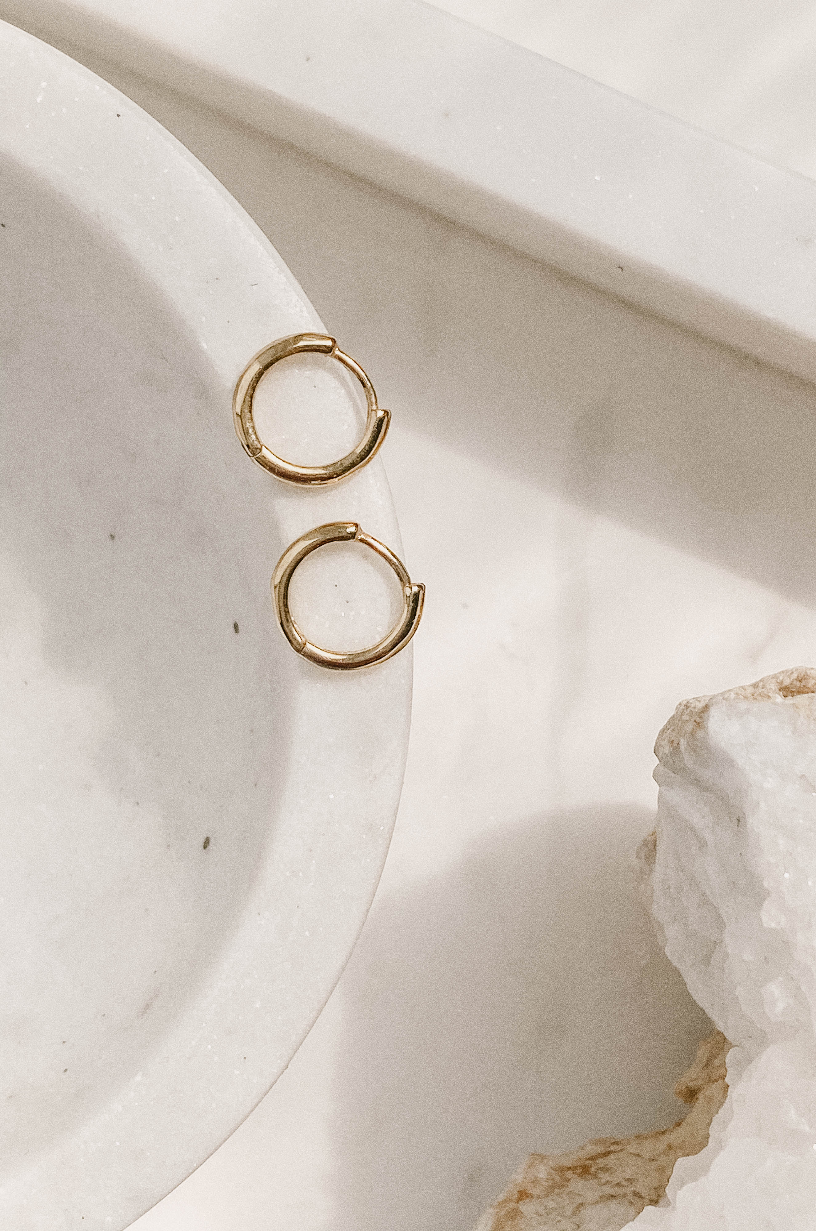 mini waterproof hypoallergenic huggie hoop earrings