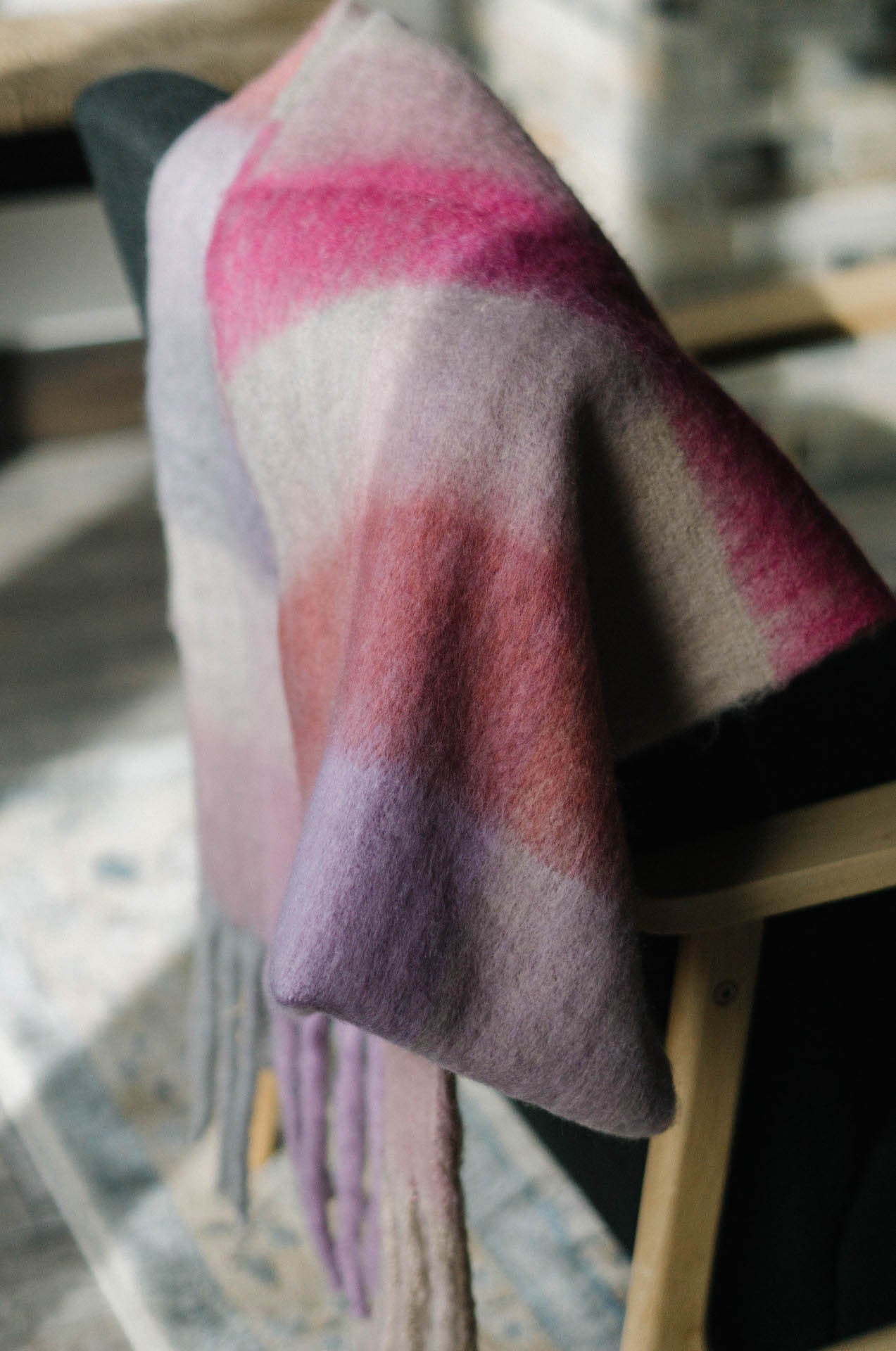 womens colorful scarf