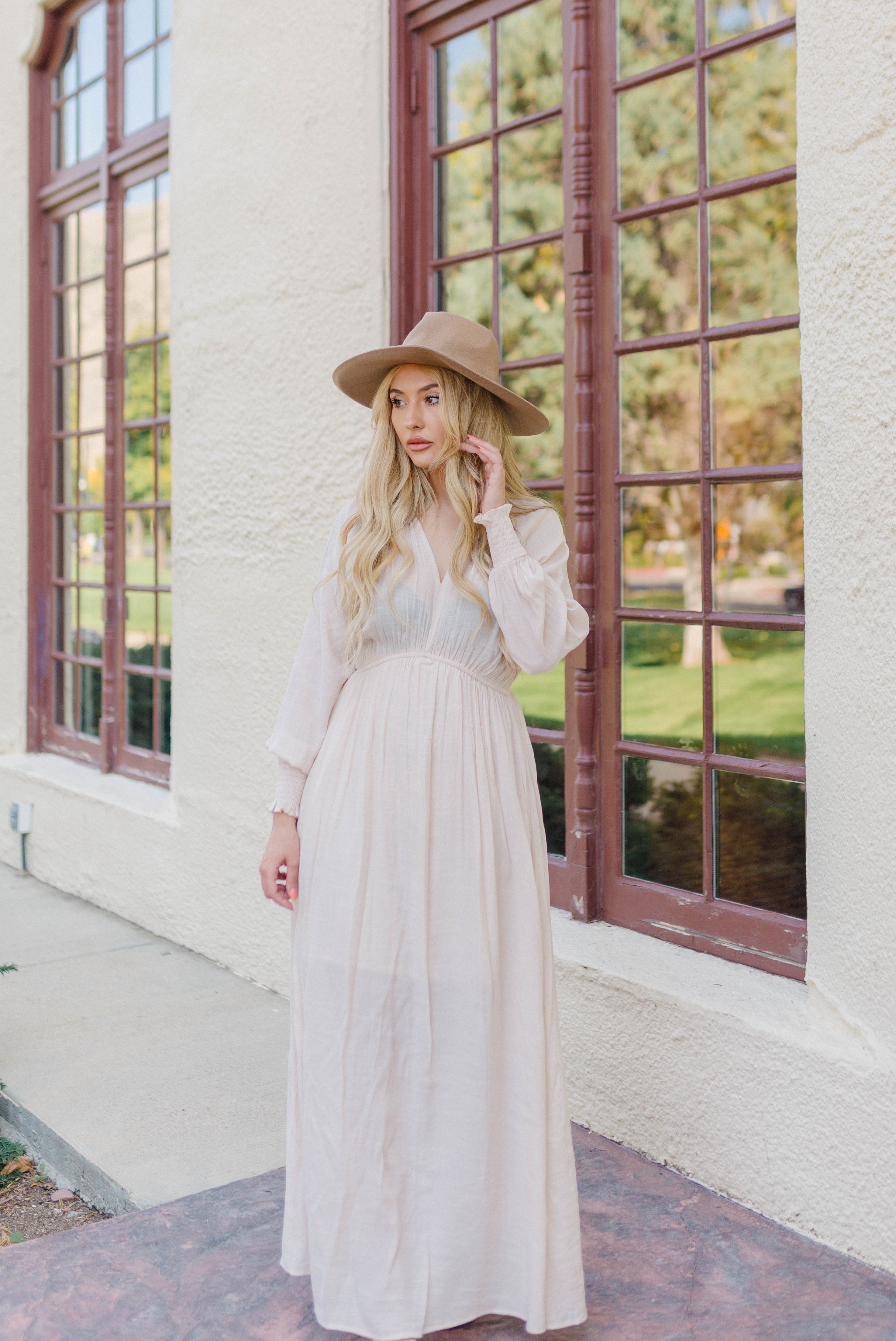 Natural Hues Maxi Dress - Natural Cream