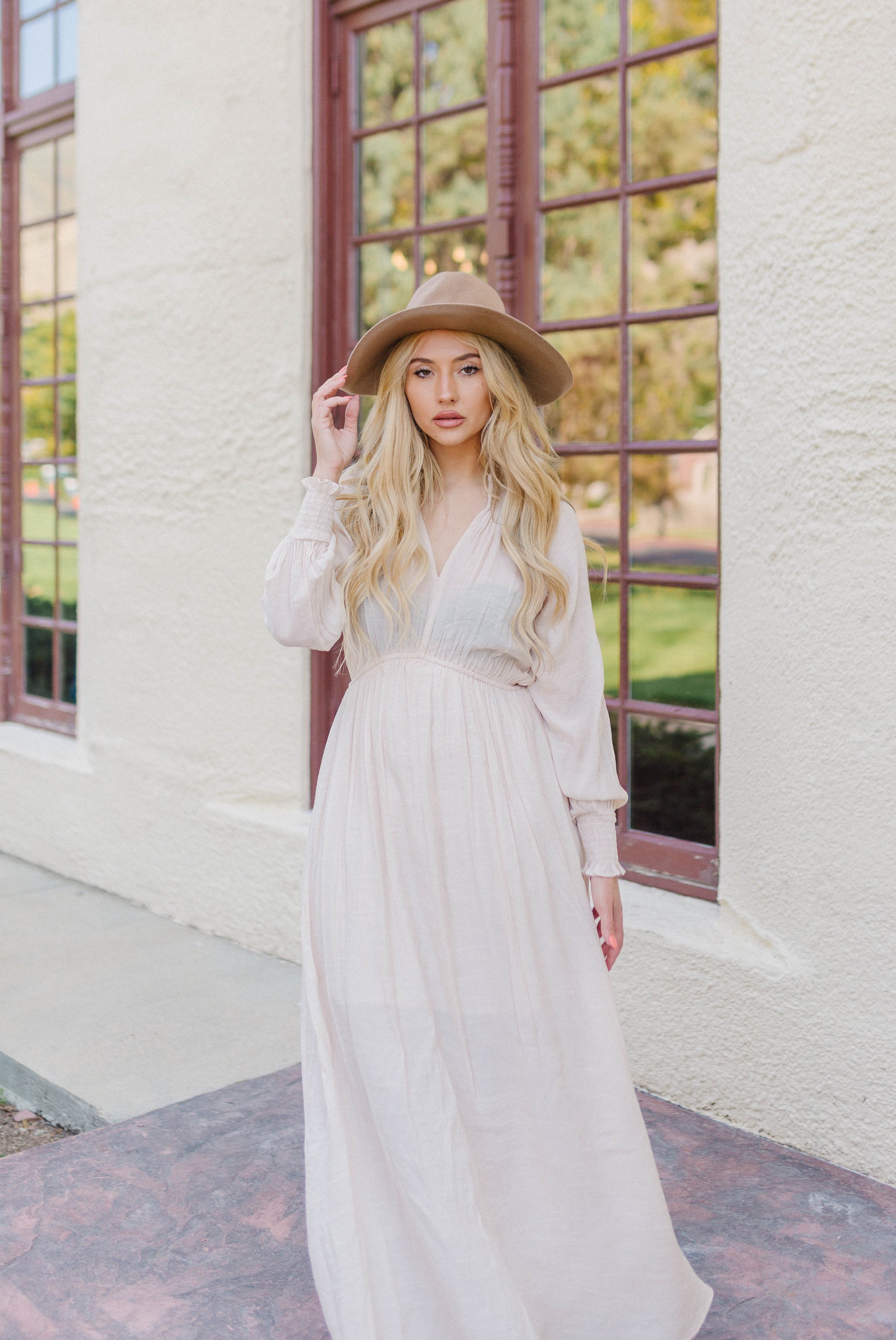 Natural Hues Maxi Dress - Natural Cream M/L Natural Hues Maxi Dress - Natural Cream M/L