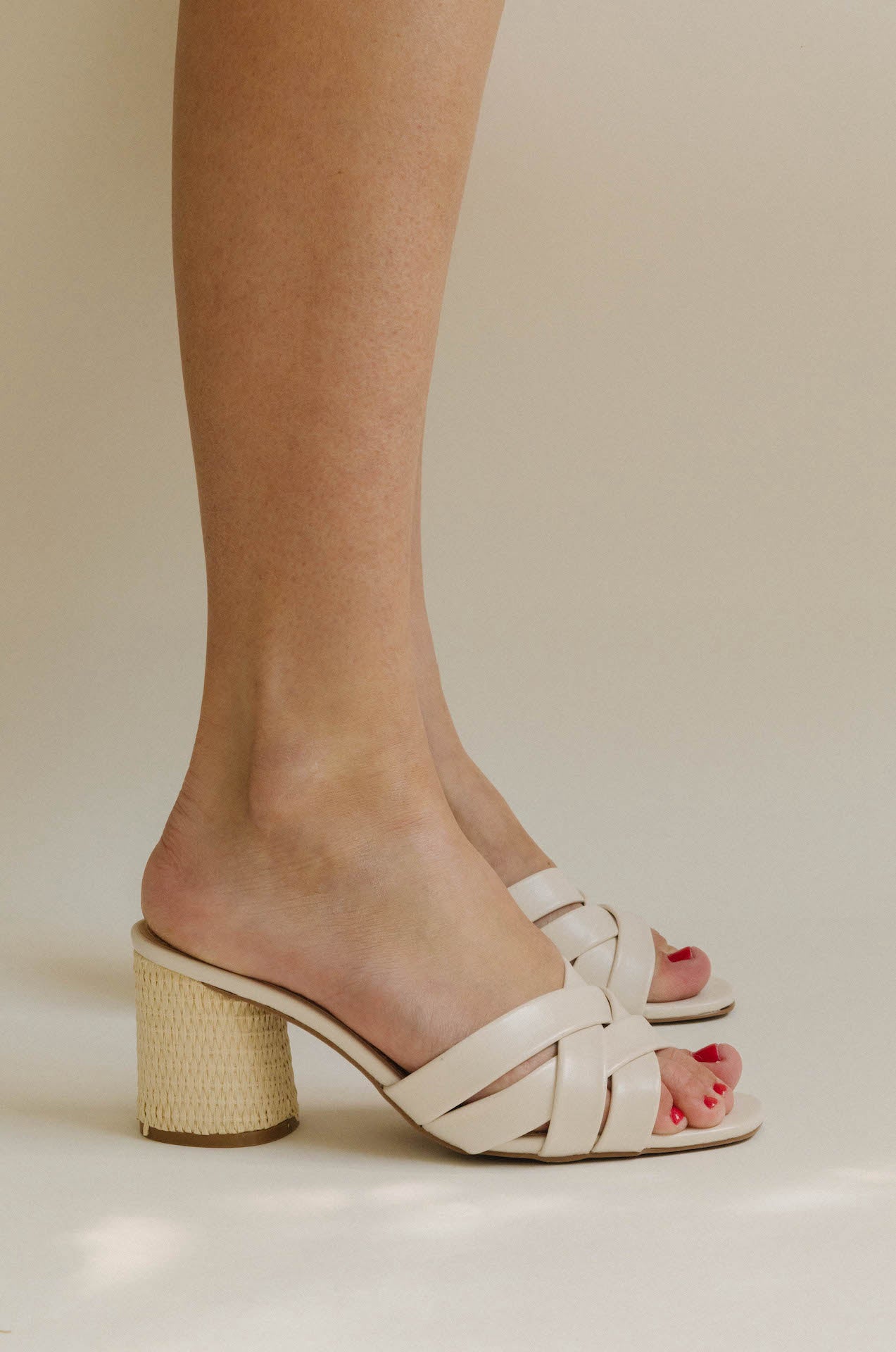 White criss 2025 cross heels