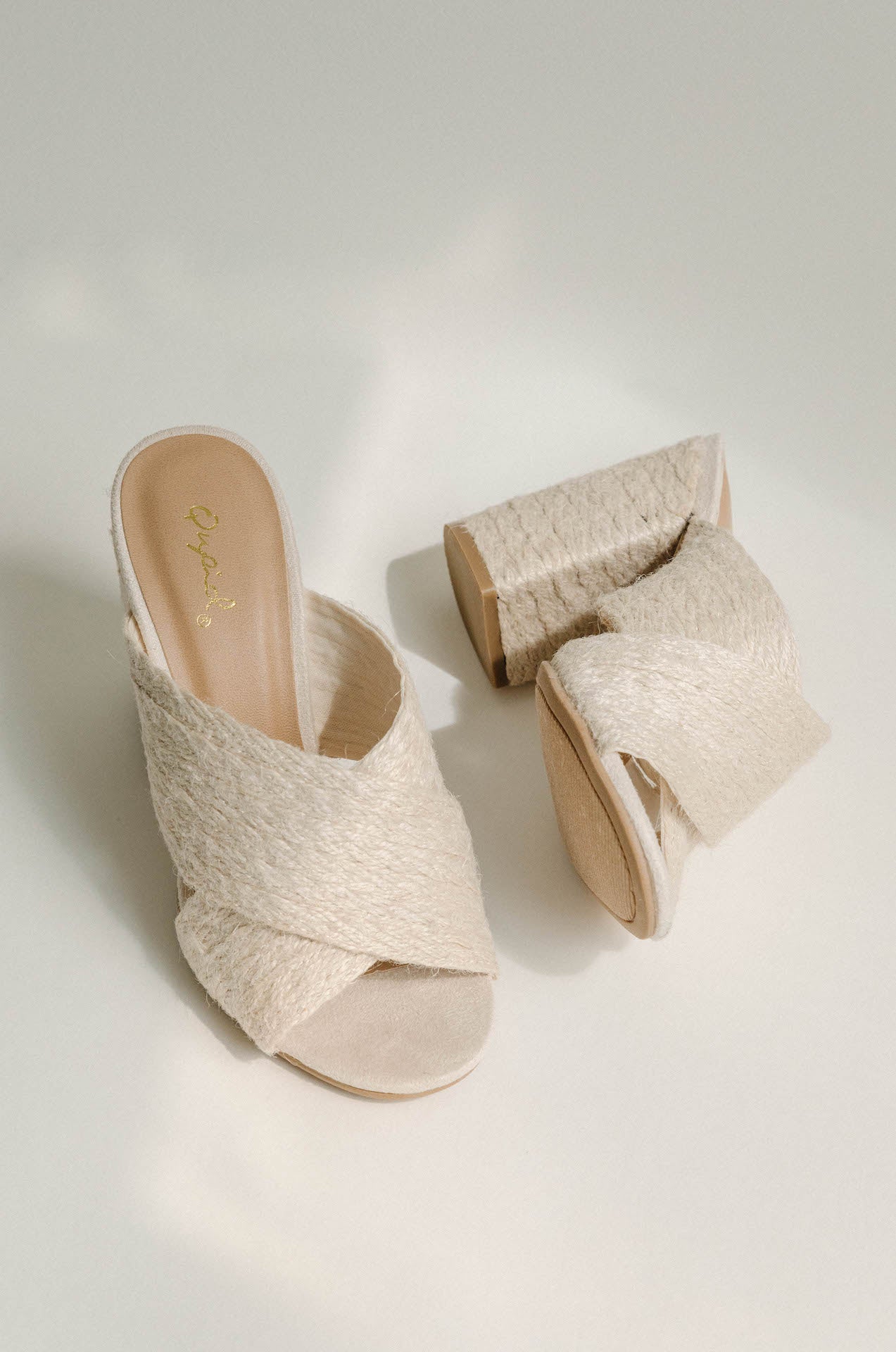 qupid woven heels
