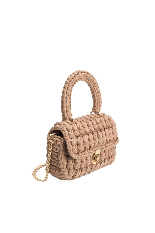 Avery Tan Knit Bag - Melie Bianco
