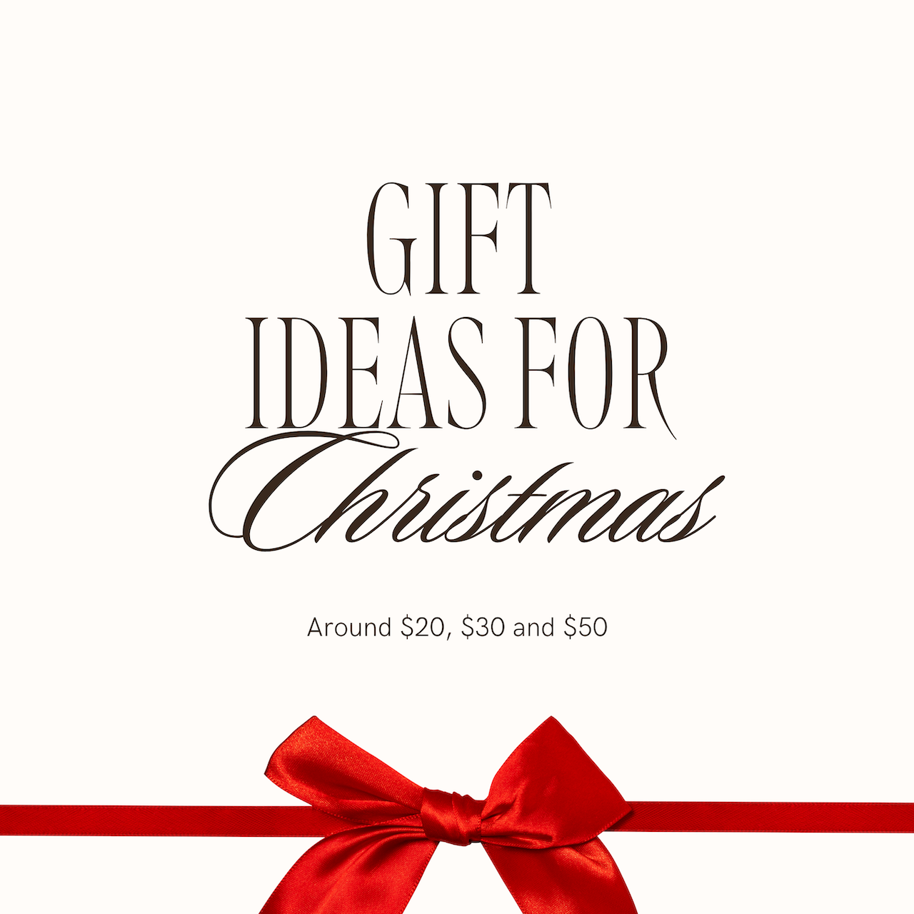 Affordable Christmas Gift Guide: Under $50