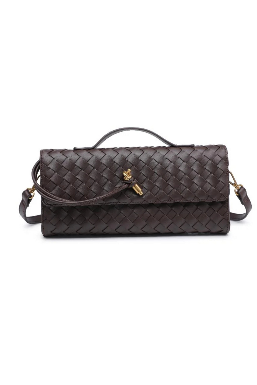 Small Flat Rectangular Bag Brown Rectangle Bag