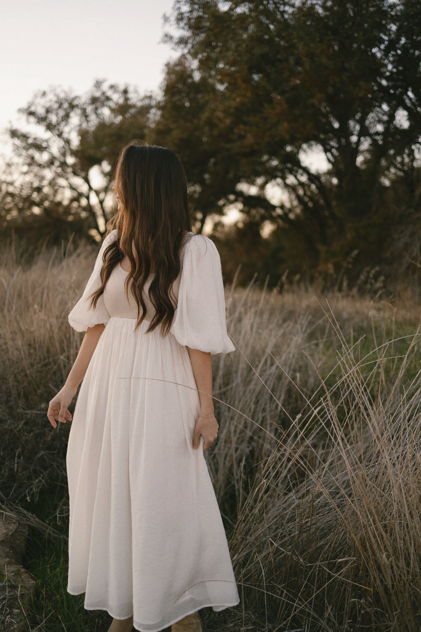 Enchanted Cream Midi Dress - RESTOCKED