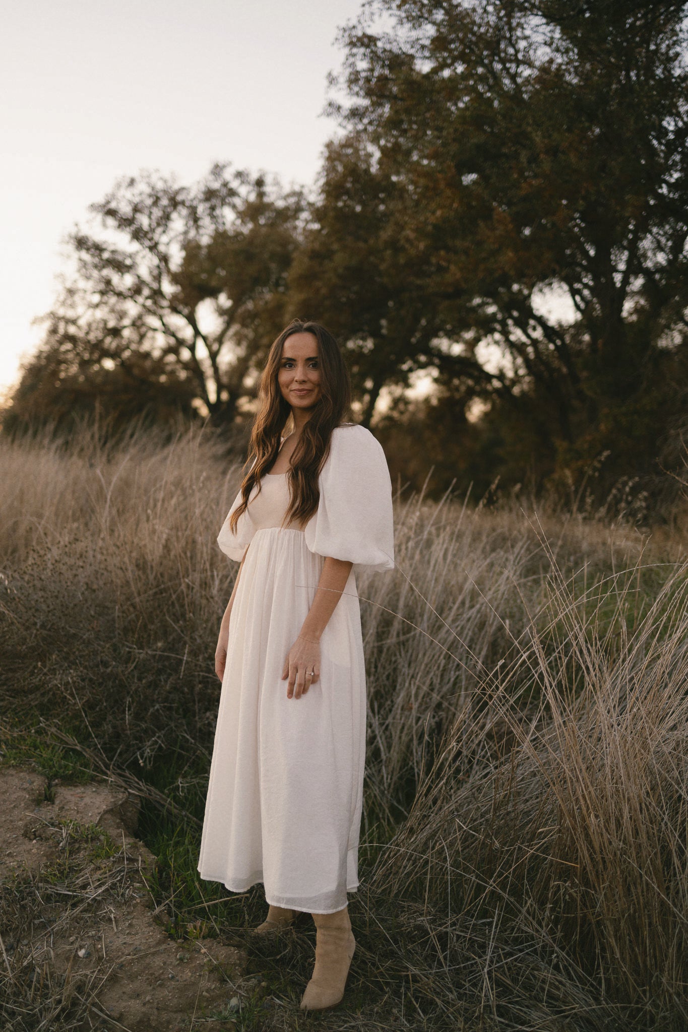 Enchanted Cream Midi Dress - RESTOCKED