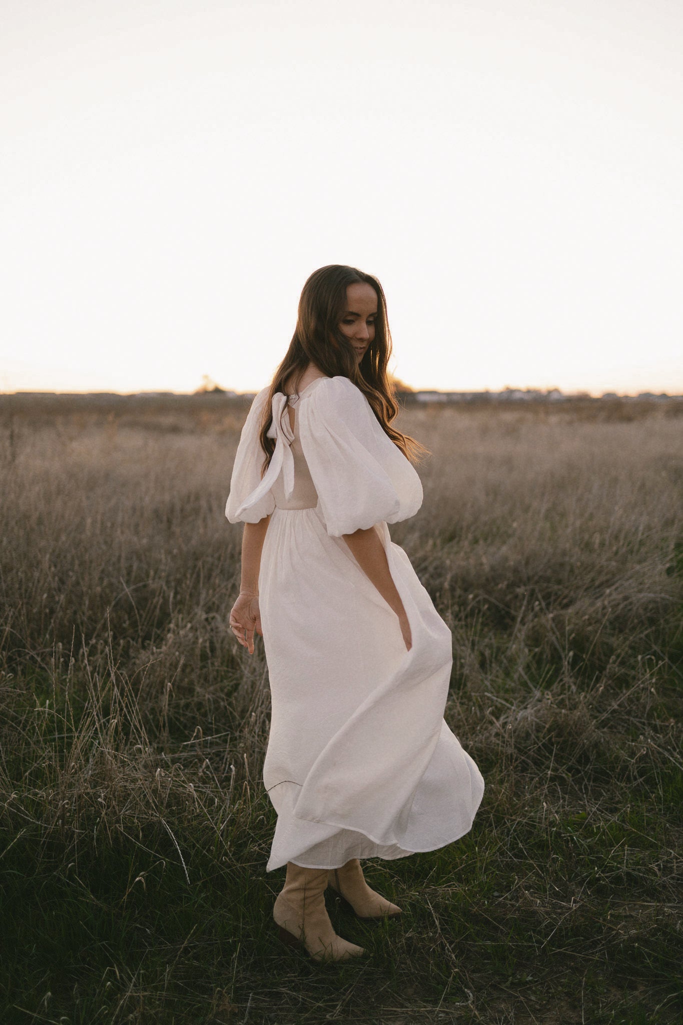 Enchanted Cream Midi Dress - RESTOCKED