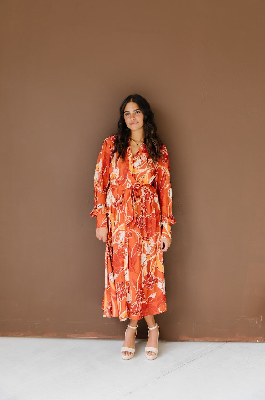 Fall Collared Midi Dress