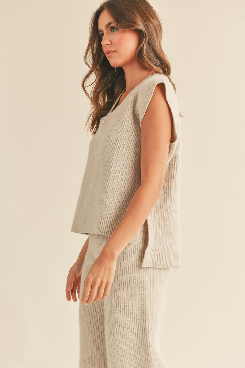 Sweater Vest - Beige