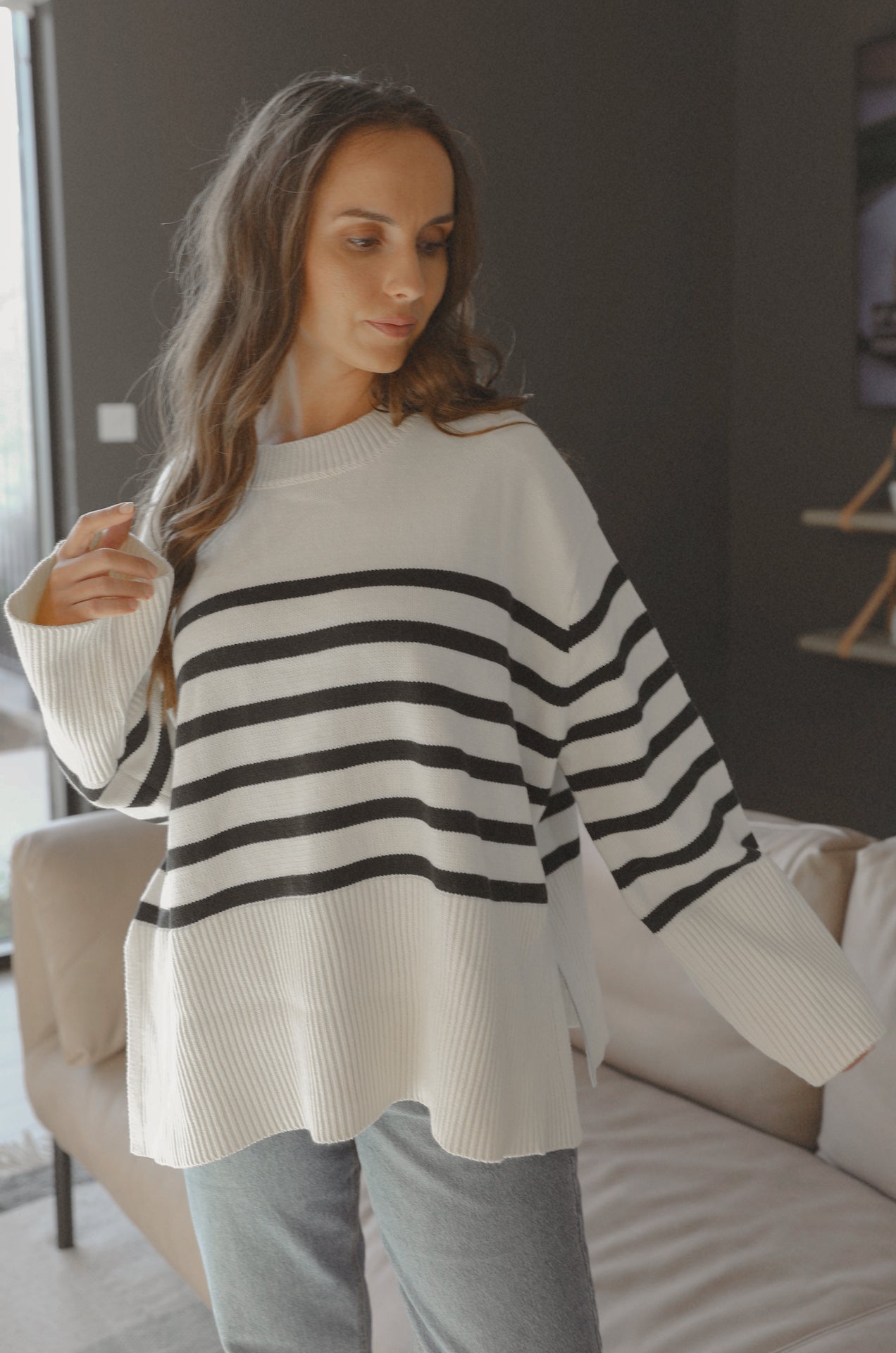 Oversized Striped Sweater