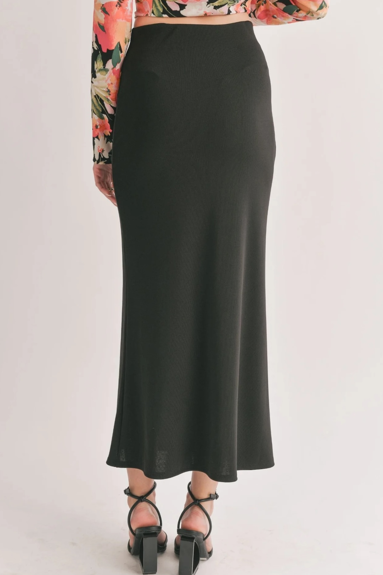 Icon Black Maxi Skirt