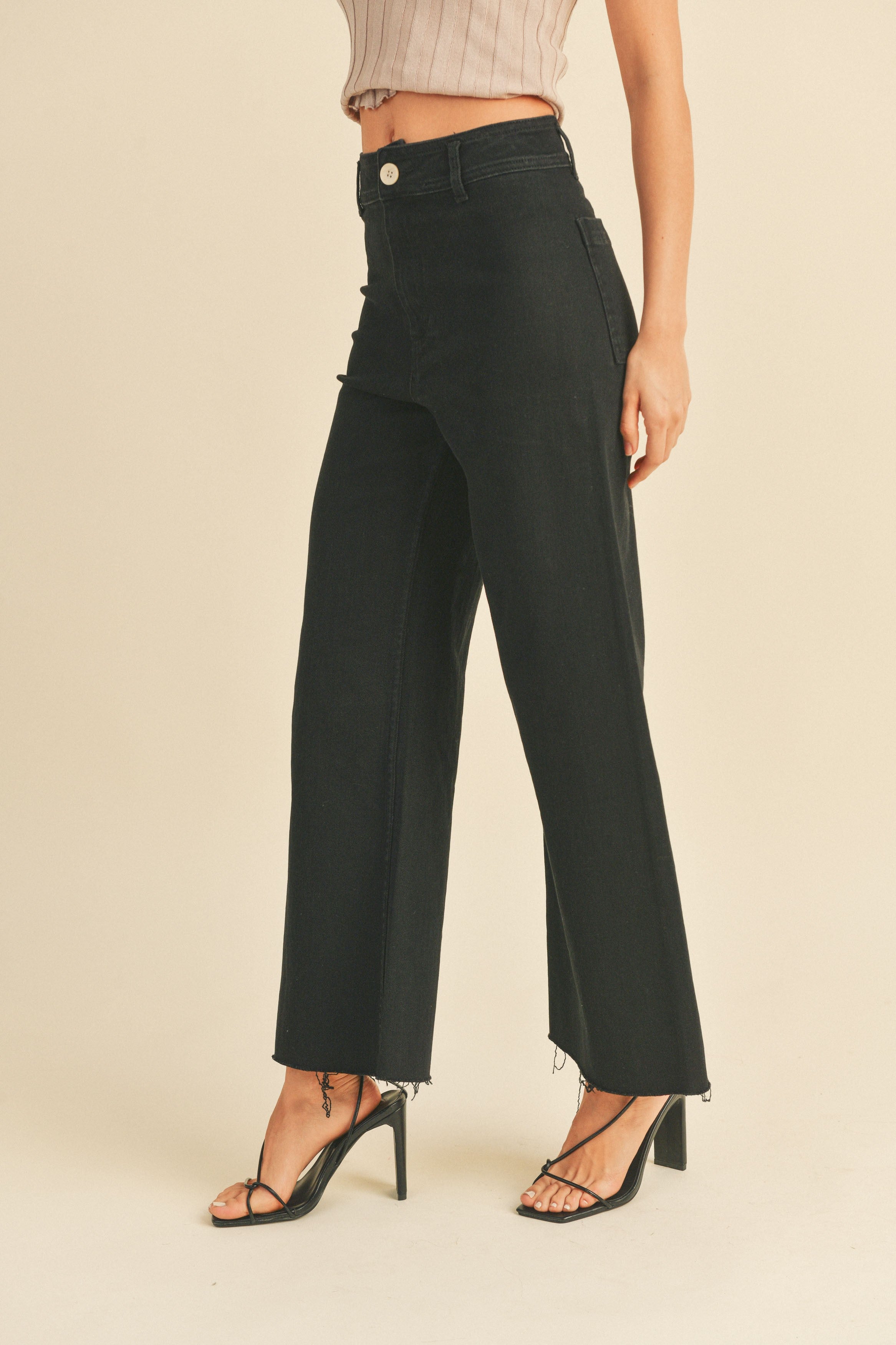 Black Wide Leg Jeans