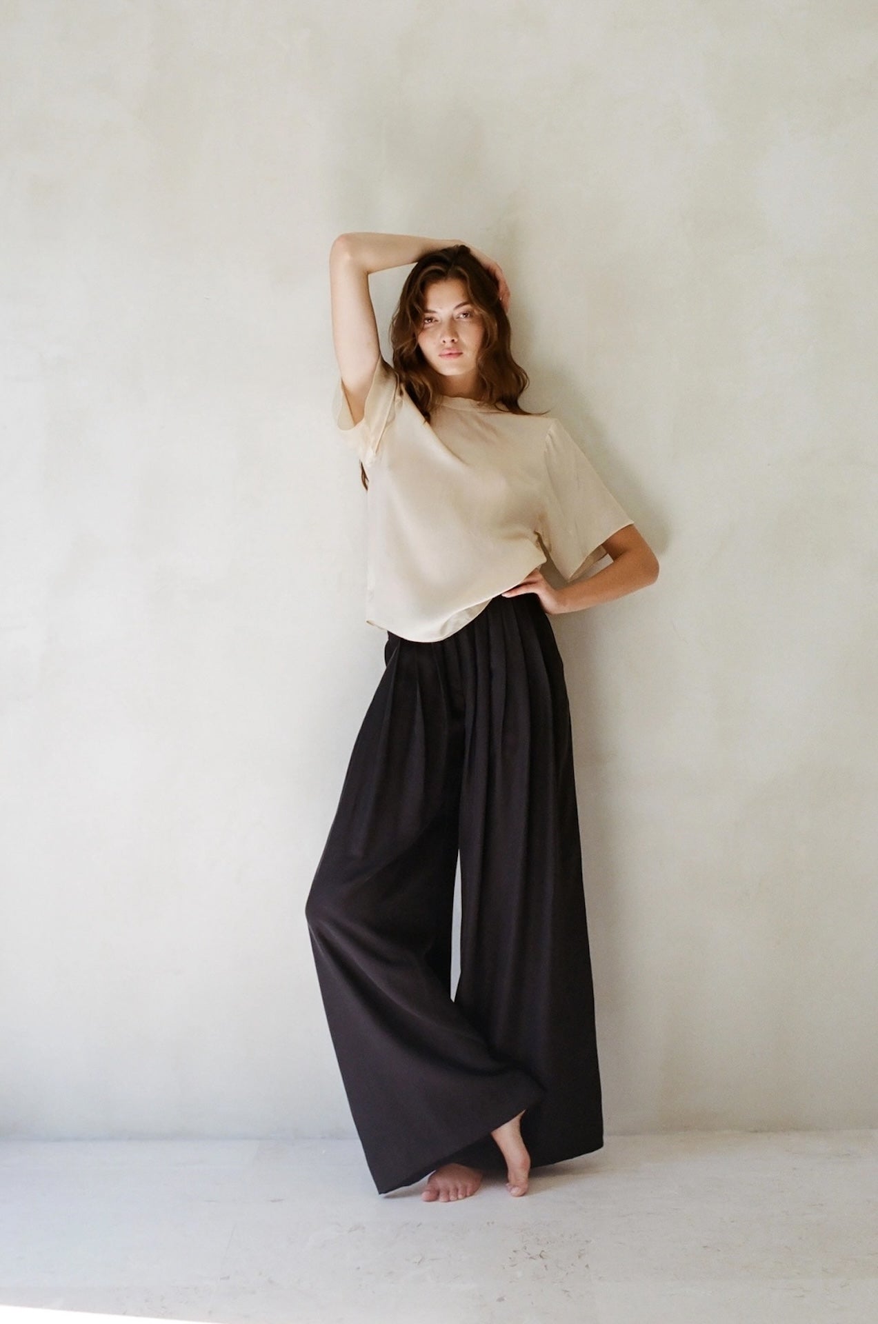 Black Wide Leg Trousers