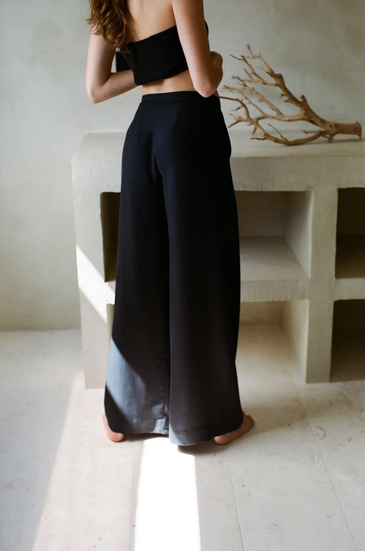 Black Wide Leg Trousers