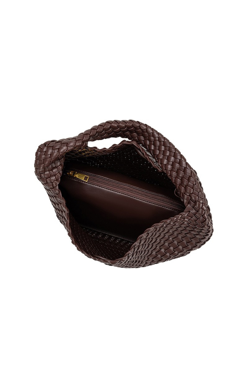 Johanna Espresso Large Recycled Vegan Shoulder Bag