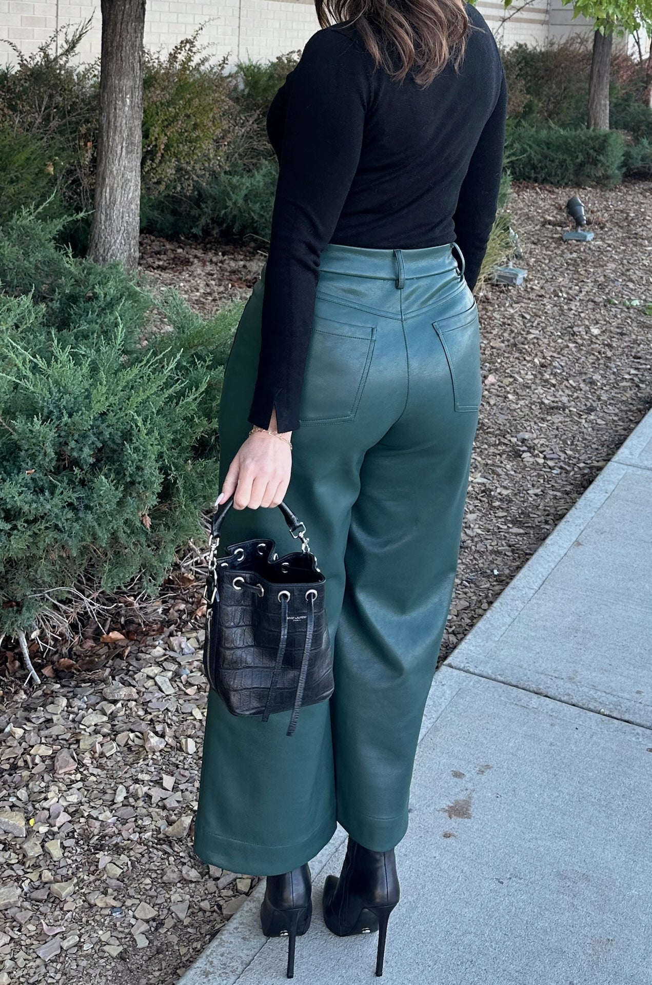 Green Leather Pants