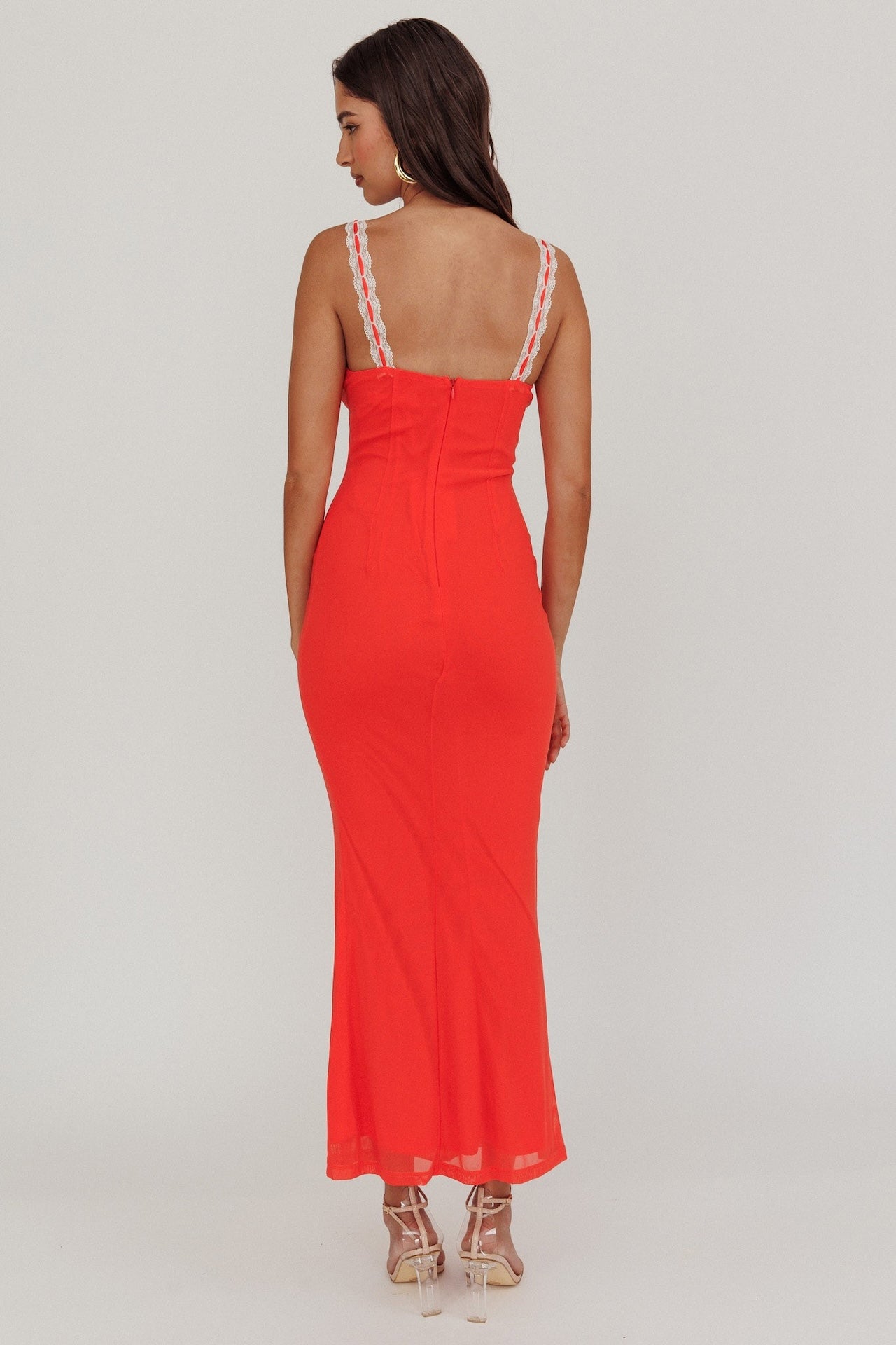 Red Bodycon Maxi Dress