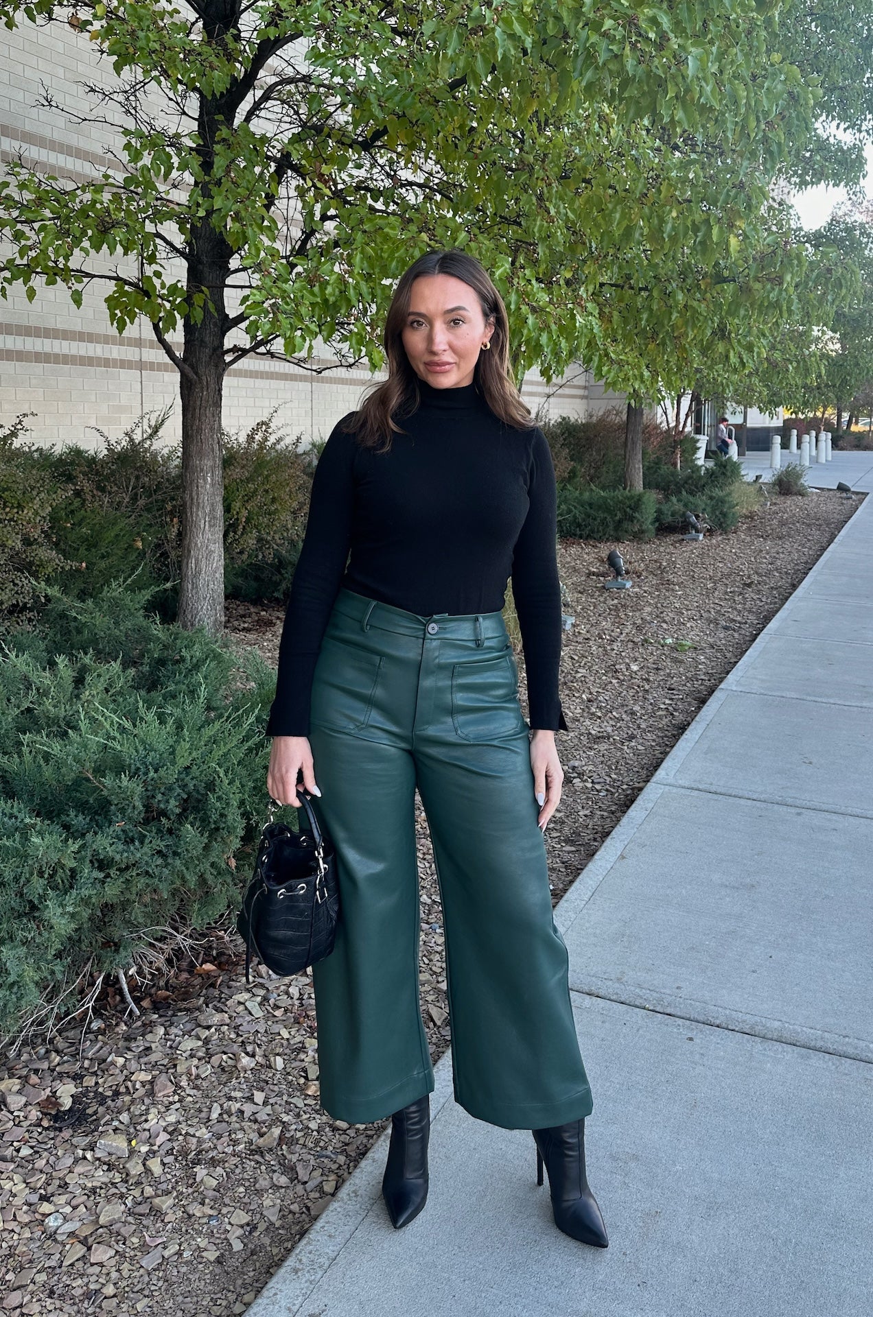 Green Leather Pants