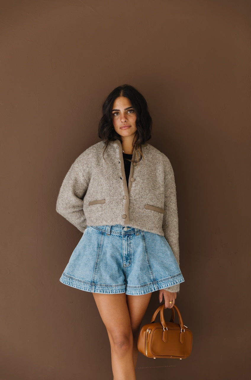 Kate Denim Flared Shorts