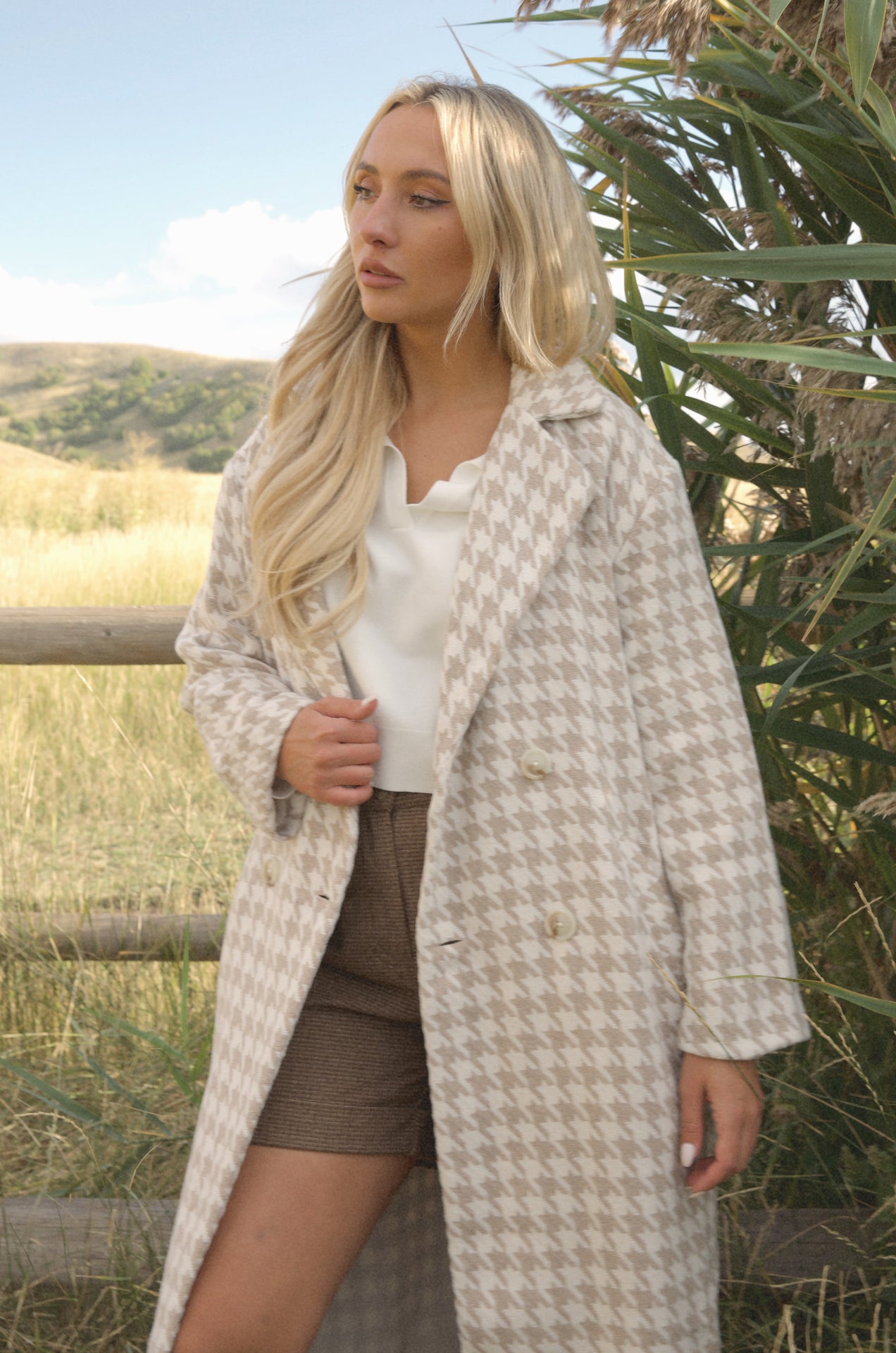 Oxford Houndstooth Coat