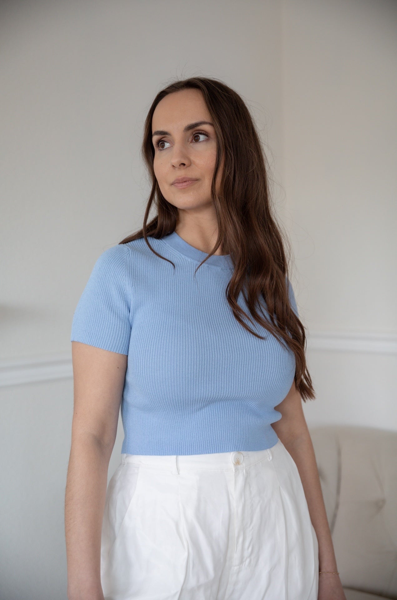 Olivia Blue short sleeve top