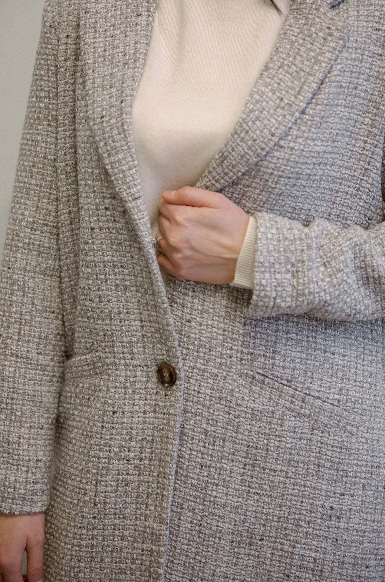 Grey Tweed Coat