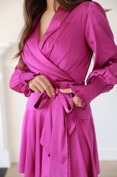Mbali Dress - Magenta Print main image 1
