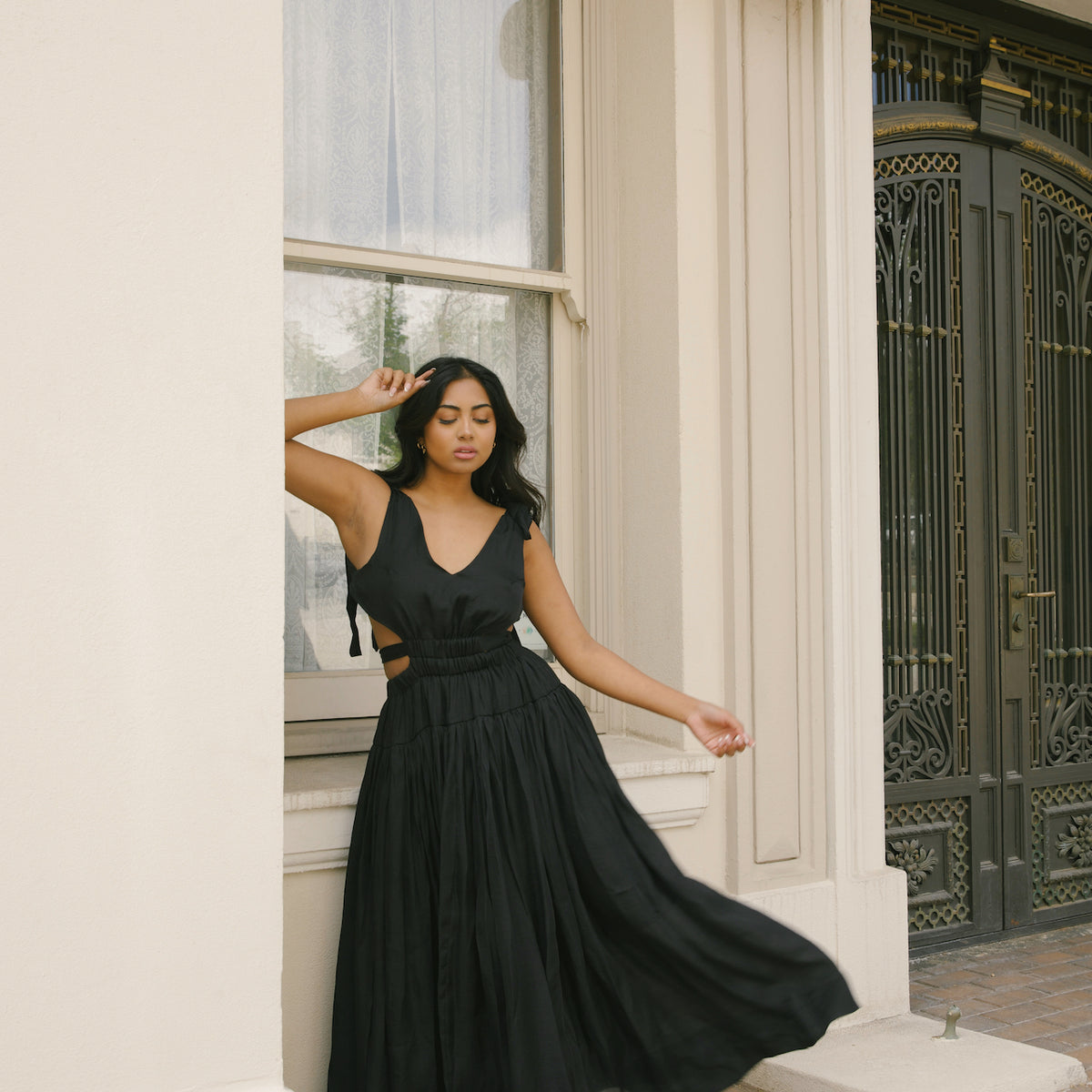 going out dresses maxi Amazon.com: Women Halter Neck Long Dress Sexy Cut Out Side Split Lace Up Straps Sleeveless Bodycon Maxi Dresses Cocktail Party Dress A Black : Clothing, Shoes & Jewelry