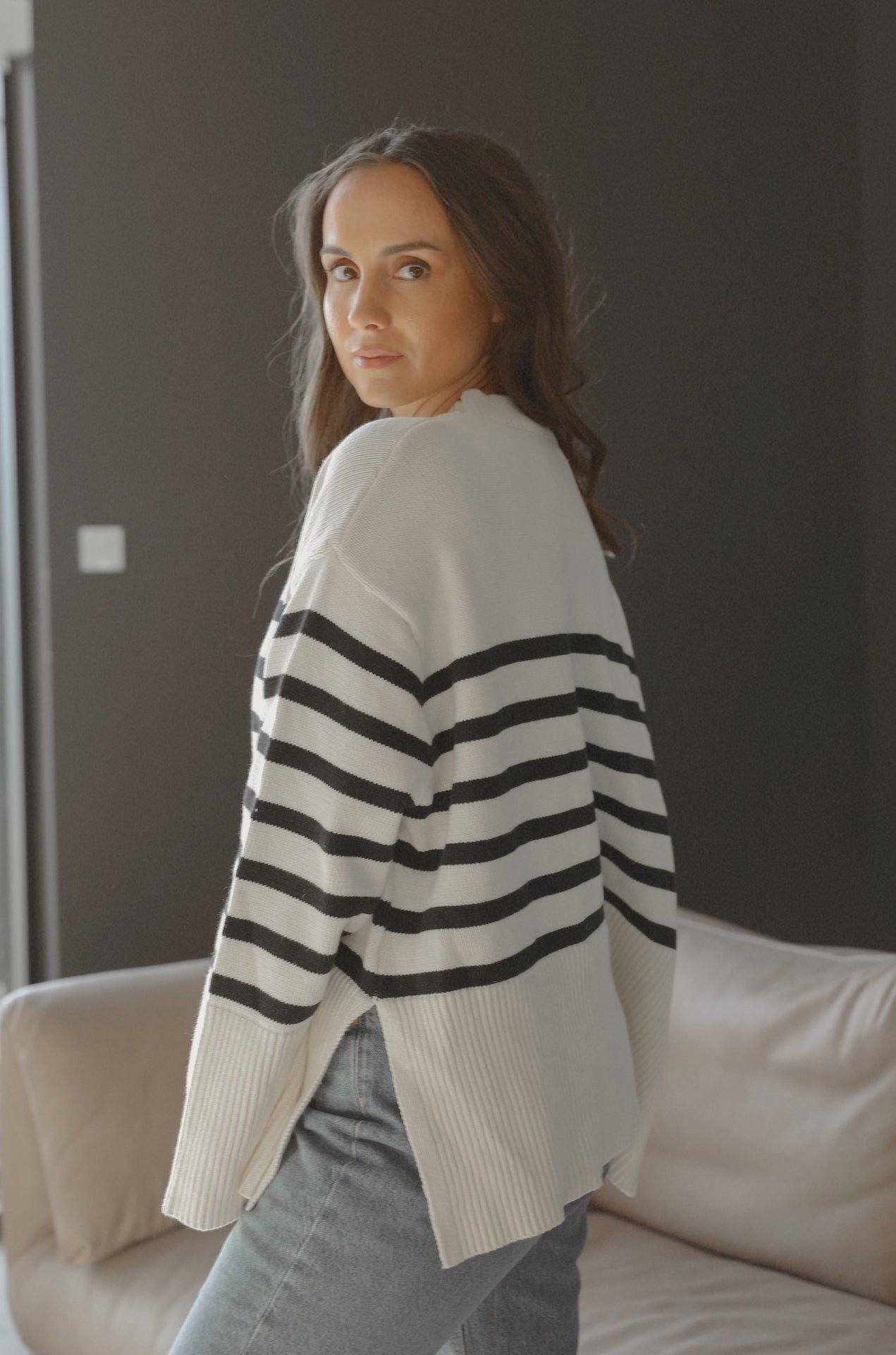 Oversized Striped Sweater