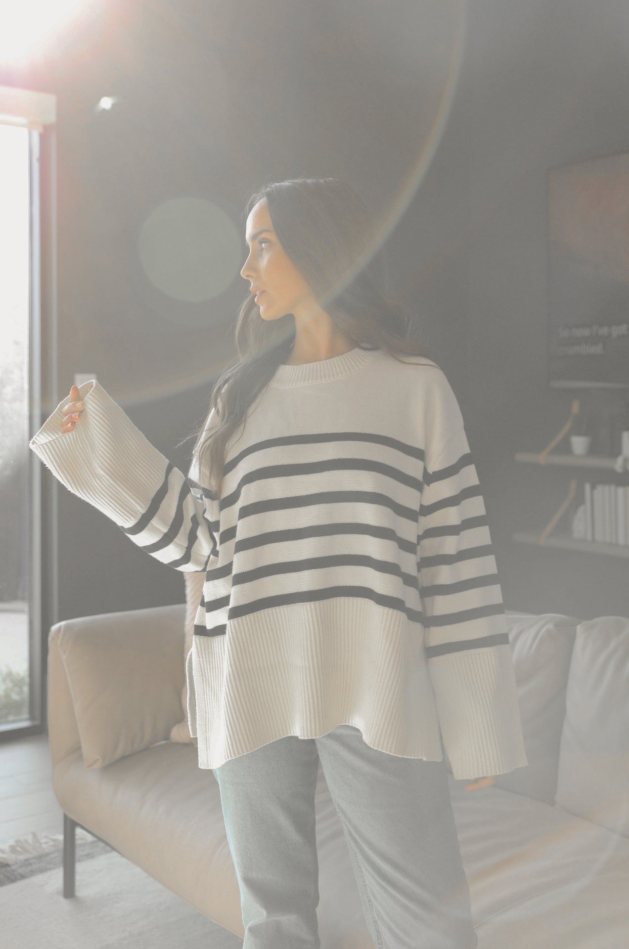 Oversized Striped Sweater