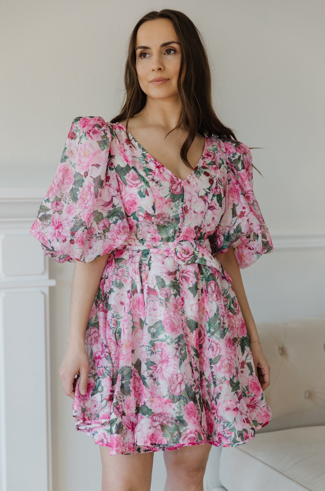 Polina Floral Organza Dress
