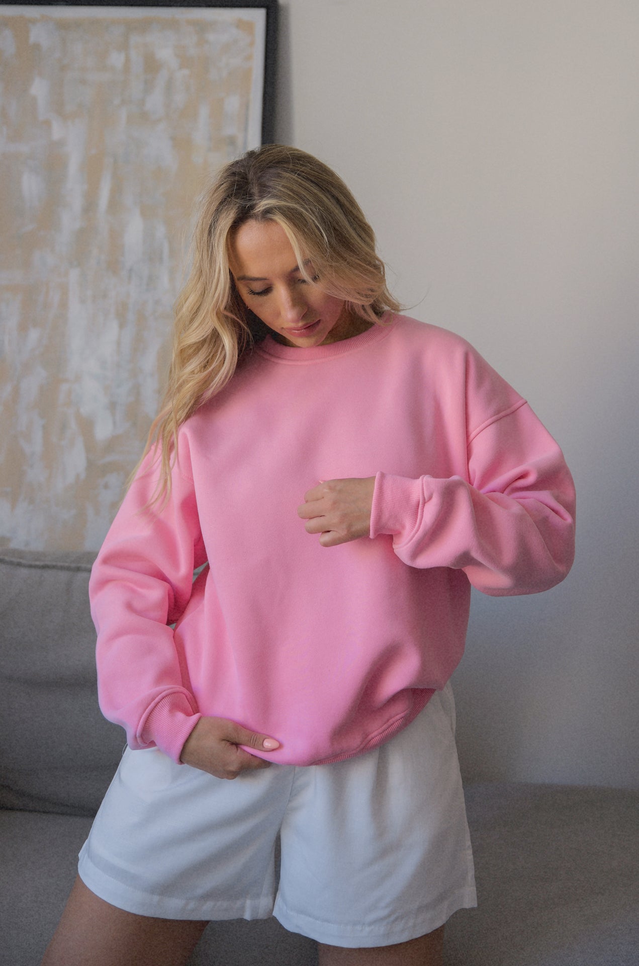 pink be kind sweatshirt