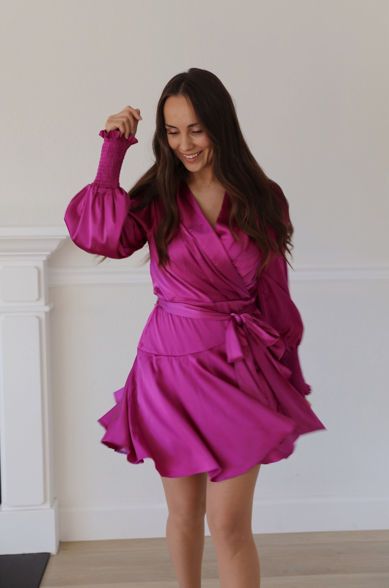 Magenta Mini Dress