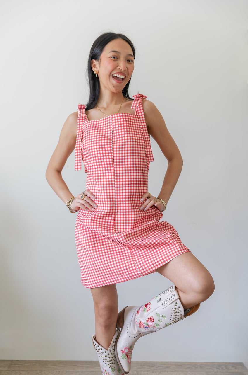Red Gingham Dress for Women Red Gingham Dress for Women